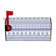 thumbnail image 1 of Yiaed Abstract Gondola Snowflake Print Mailbox Covers, Magnetic Mailbox Cover, Mail Box Covers for Garden Outdoor Decor Box Covers-21x18 in, 1 of 8