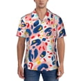 thumbnail image 1 of Yiaed Abstract Leopard Print Print Hawaiian Shirt for Men Short Sleeve Button Down Shirts Beach Shirts for Men-Small, 1 of 5