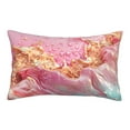 thumbnail image 1 of Yiaed Abstract Pink Gold Splash Print Brushed Microfiber Envelope Pillowcases, Standard,Envelope Closure Pillow Cases(Without Pillow Core)-20"x30", 1 of 6