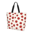 thumbnail image 1 of Yiaed Abstract Red Polka Dot Print Handbag for Women Tote Purse Shoulder Bag Large Fashion Hobo Purse Handbag Shopping Tote, 1 of 5