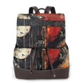 thumbnail image 1 of Yiaed Abstract Skull Guitar Art Print Laptop Backpack for Women Slim Computer Bag Work Travel College Backpack Purse Fits 14 Inch Notebook, 1 of 4