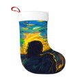 thumbnail image 1 of Yiaed Abstract Starry Sky Print Christmas Stockings, Christmas Stockings Hanging Ornaments, Christmas Stockings for Family Christmas Holiday Decorations, 1 of 7