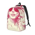 thumbnail image 1 of Yiaed Ace Of Diamonds Lady Print Laptop Backpack Travel Canvas Backpack Vintage Aesthetic Backpack for School Knapsack Plain Backpack Backpack for School-Small, 1 of 5