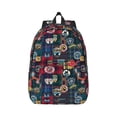 thumbnail image 1 of Yiaed Adventure Camping Badge Print Backpack, Premium Laptop Backpack, Travel Backpack for Women, Lightweight Backpacks, Comfortable Back Pack-Small, 1 of 7