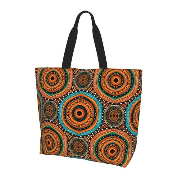 Yiaed African Tribal Style Print Handbag for Women Tote Purse Shoulder Bag Large Fashion Hobo Purse Handbag Shopping Tote