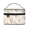 thumbnail image 1 of Yiaed Air Balloon and Flower Print Makeup Bag Travel Cosmetic Bags for Women Girls Zipper Pouch Makeup Organizer, 1 of 4