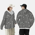 thumbnail image 1 of Yiaed Airplane Routes Around The World Print Sun Shirts UPF 50+ Protection Hoodie Rash Guard Shirt UV Shirt Long Sleeve Fishing Outdoor Lightweightase-Medium, 1 of 5