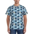 thumbnail image 1 of Yiaed Airplanes and Aviation Signs Print Mens Short Sleeve Tight Fit T-Shirt, Crewneck Casual Tee-Large, 1 of 1