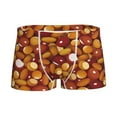Yiaed Almond Nuts Print Boys' Boxer Briefs Cotton Casual Stretch