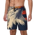 thumbnail image 1 of Yiaed American Bald Eagle A Print Mens Swim Trunks Bathing Suit Compression Liner Beach Swim Shorts Swimwear Quick Dry Zipper Pocket No-Chafing Board Short-, 1 of 6