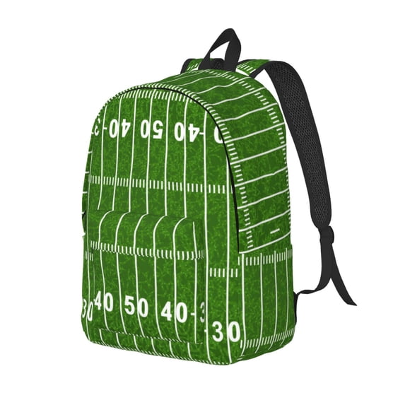Yiaed American Football Field2 Print Laptop Backpack Travel Canvas Backpack Vintage Aesthetic Backpack for School Knapsack Plain Backpack Backpack for School-