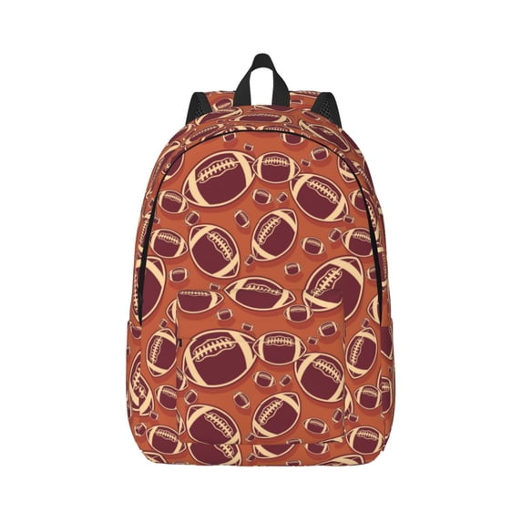 Yiaed American Football1 Print Backpack, Premium Laptop Backpack, Travel Backpack for Women, Lightweight Backpacks, Comfortable Back Pack-Medium