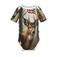 thumbnail image 1 of Yiaed American Wildlife Deer Forest Print Infant Climbing Short Sleeve Onesie One-Piece Baby Bodysuit Clothes 0-12 Months -2 Years, 1 of 6