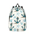 thumbnail image 1 of Yiaed Anchors And Shells Print Backpack, Premium Laptop Backpack, Travel Backpack for Women, Lightweight Backpacks, Comfortable Back Pack-Medium, 1 of 5