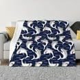 thumbnail image 1 of Yiaed Angry Shark Print Blanket Throw Blanket Soft Cozy Flannel Blanket for Home Bed Sofa Couch Chair-80"x60", 1 of 6