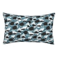 thumbnail image 1 of Yiaed Angry Shark Print Brushed Microfiber Envelope Pillowcases, Standard,Envelope Closure Pillow Cases(No pillow core)-20"x30", 1 of 6