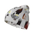 thumbnail image 1 of Yiaed Animal Bird Print Winter Beanie for Men Women, Fleece Lined Beanie Soft Warm Knit Hat Ski Stocking Cuffed Ca, 1 of 6