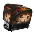 thumbnail image 1 of Yiaed Animal Cat Print Two Slice Bread Machine Cover, Universal Size Kitchen Appliance Cover for Bread Machine,Bread Machine Cover, 1 of 7