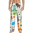 thumbnail image 1 of Yiaed Animals Print Men's Lounge Pants, Loose PJ Bottoms, Long Pajama Pants for Men-XX-Large, 1 of 5