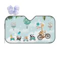 thumbnail image 1 of Yiaed Animals Riding Across The Sky Print Car Windshield Sunshade Front Auto Car Front Window Sun Shade Foldable Sun Visor Shield Cover Auto Accessories for Sedan SUV Truck-Medium, 1 of 5
