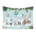 thumbnail image 1 of Yiaed Animals Riding Across The Sky Print Dog Blankets-Cat Blanket Washable for Couch Protection,Puppy Blanket, Soft Plush Reversible Throw Furniture Protector-Large, 1 of 8