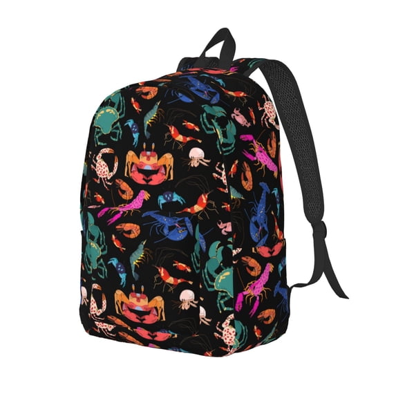 Yiaed Animals Under Water Print Print Laptop Backpack Travel Canvas Backpack Vintage Aesthetic Backpack for School Knapsack Backpack Backpack for School-Medium