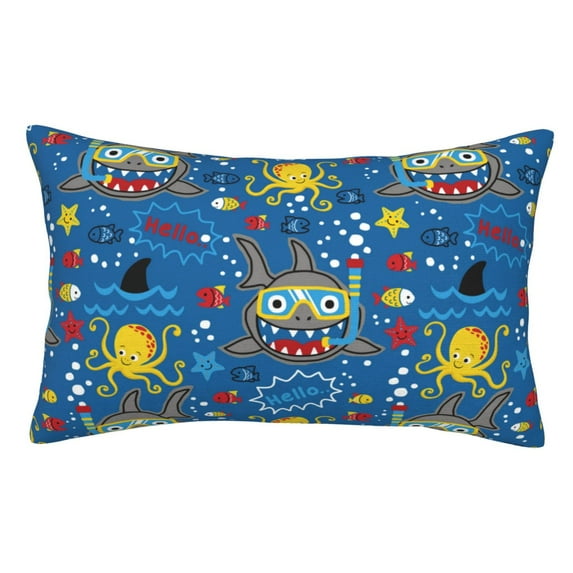 Yiaed Animals1 Print Brushed Microfiber Envelope Pillowcases, Standard,Envelope Closure Pillow Cases(No pillow core)-14"x20"
