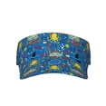thumbnail image 1 of Yiaed Animals1 Print Sport Sun Visor Hats Adjustable Empty Top Baseball Cap Cotton Ball Caps for Women and Men, 1 of 1