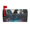 thumbnail image 1 of Yiaed Artistic Moon Valley Wolf Print Mailbox Covers, Magnetic Mailbox Cover, Mail Box Covers for Garden Outdoor Decor Box Covers-21x18 in, 1 of 8