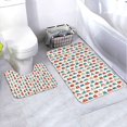 thumbnail image 1 of Yiaed Artoon Car Print Bathroom Mat Set 2 Pieces Mat Anti-Skid Pad Ultra Soft and Absorbent Bathroom Bath Mat Contour Bath Rugs for Toilet Base, 1 of 6