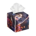 thumbnail image 1 of Yiaed Astronaut In Cosmic Garden Print Tissue Box Cover, PU Leather Decorative Organizer for Tabletop, Bathroom, Car, Office Creative Decorative, 1 of 7