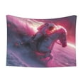 thumbnail image 1 of Yiaed Astronaut Riding Fiery Horse Print Dog Blankets-Cat Blanket Washable for Couch Protection,Puppy Blanket, Soft Plush Reversible Throw Furniture Protector-, 1 of 8