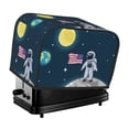 thumbnail image 1 of Yiaed Astronaut With USA Flag Print Two Slice Bread Machine Cover, Universal Size Kitchen Appliance Cover for Bread Machine,Bread Machine Cover, 1 of 7