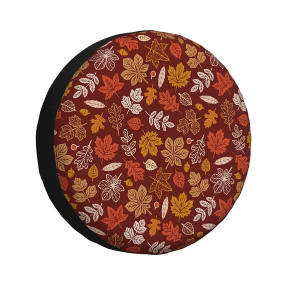 Yiaed Autumn Forest3 Print Tire Wheel Cover, Waterproof Spare Tire Cover Fit for Jeep, Truck,Trailer, RV, SUV, Camper and Most Vehicle-14 inch