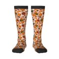 thumbnail image 1 of Yiaed Autumn Fox Pumpkin Lazy Print Great elasticity Adult Stockings Sports socks for Men and Women, 1 of 6