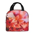 thumbnail image 1 of Yiaed Autumn Maple Leaves Print Insulated Lunch Bag Reusable Cute Tote Lunch Box, Leakproof Cooler Lunch Bags for Work Office Travel School Picnic, 1 of 5