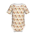 thumbnail image 1 of Yiaed Autumn Pears Print Infant Climbing Short Sleeve Onesie One-Piece Baby Bodysuit Clothes 0-12 Months -3 Months, 1 of 6