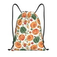 thumbnail image 1 of Yiaed Autumn Pumpkins Print Drawstring Bags Drawstring Backpack Bulk String Back Pack Gym Sport Bag-Small, 1 of 5