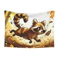 thumbnail image 1 of Yiaed Autumn Raccoon In Forest Print Dog Blankets-Cat Blanket Washable for Couch Protection,Puppy Blanket, Soft Plush Reversible Throw Furniture Protector-Medium, 1 of 8