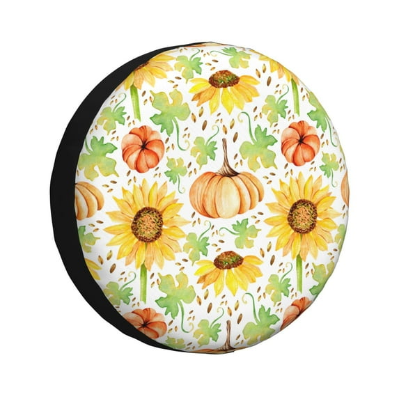 Yiaed Autumn Theme Print Print Tire Wheel Cover, tire covers for trailers,rv wheel covers,rv tire covers, camper tire covers,tire covers for cars-17 inch