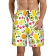 thumbnail image 1 of Yiaed Avocado And Pineapple Print Men's Swim Trunks with Lining Quick Dry Sports Shorts Beach Shorts Boardshorts-Medium, 1 of 5
