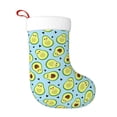 thumbnail image 1 of Yiaed Avocado and Hearts Print Christmas Stockings, Christmas Stockings Hanging Ornaments, Christmas Stockings for Family Christmas Holiday Decorations, 1 of 7