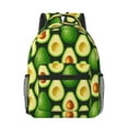 thumbnail image 1 of Yiaed Avocado Print School Backpack College Backpack Daypacks for Students High School Spacious and Durable Daypack for Work and Travel-One Size, 1 of 6