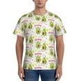 thumbnail image 1 of Yiaed Avocado Work Out Print Mens Short Sleeve Tight Fit T-Shirt, Crewneck Casual Tee-3X-Large, 1 of 5