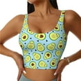 thumbnail image 1 of Yiaed Avocado and Hearts Print Ladies Waistcoat Women Sports Vest Vest Sports Women Sports Top Yoga Vest for women-Small, 1 of 8
