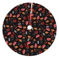 thumbnail image 1 of Yiaed BBQ Print Christmas Tree Skirt , Tree SkirtsTree Mat for Christmas Winter Holiday Indoor Decorations-48", 1 of 7