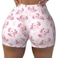 thumbnail image 1 of Yiaed Baby Salamander Print Women's Athletic Shorts Running Shorts Sporty Short High Waisted Elastic Workout Shorts for Yoga Gym Running & Sports -Small, 1 of 7
