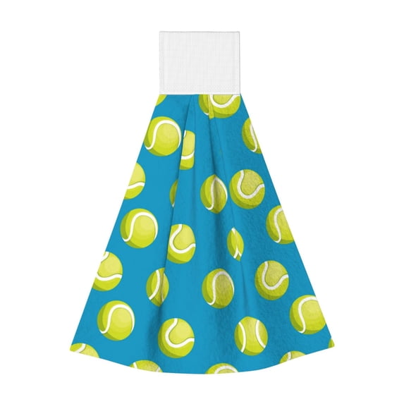 Yiaed Ball Tennis Print Coral Velvet Wipes Absorbent Wipes Cleaning Cloths Household Table and Dish Wiping Cloths