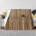 thumbnail image 1 of Yiaed Bamboo Raft Print Blanket Throw Blanket Soft Cozy Flannel Blanket for Home Bed Sofa Couch Chair-80"x60", 1 of 6