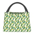 thumbnail image 1 of Yiaed Banana Tree Leaves Print Lunch box lunch bag Portable Insulated Lunch Box for Women Men Cooler Tote Bag with Front Pocket for Work Picnic Travel, 1 of 6